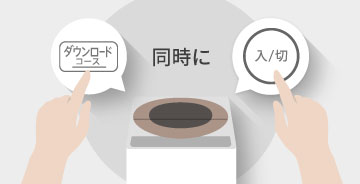全自洗の操作手順１